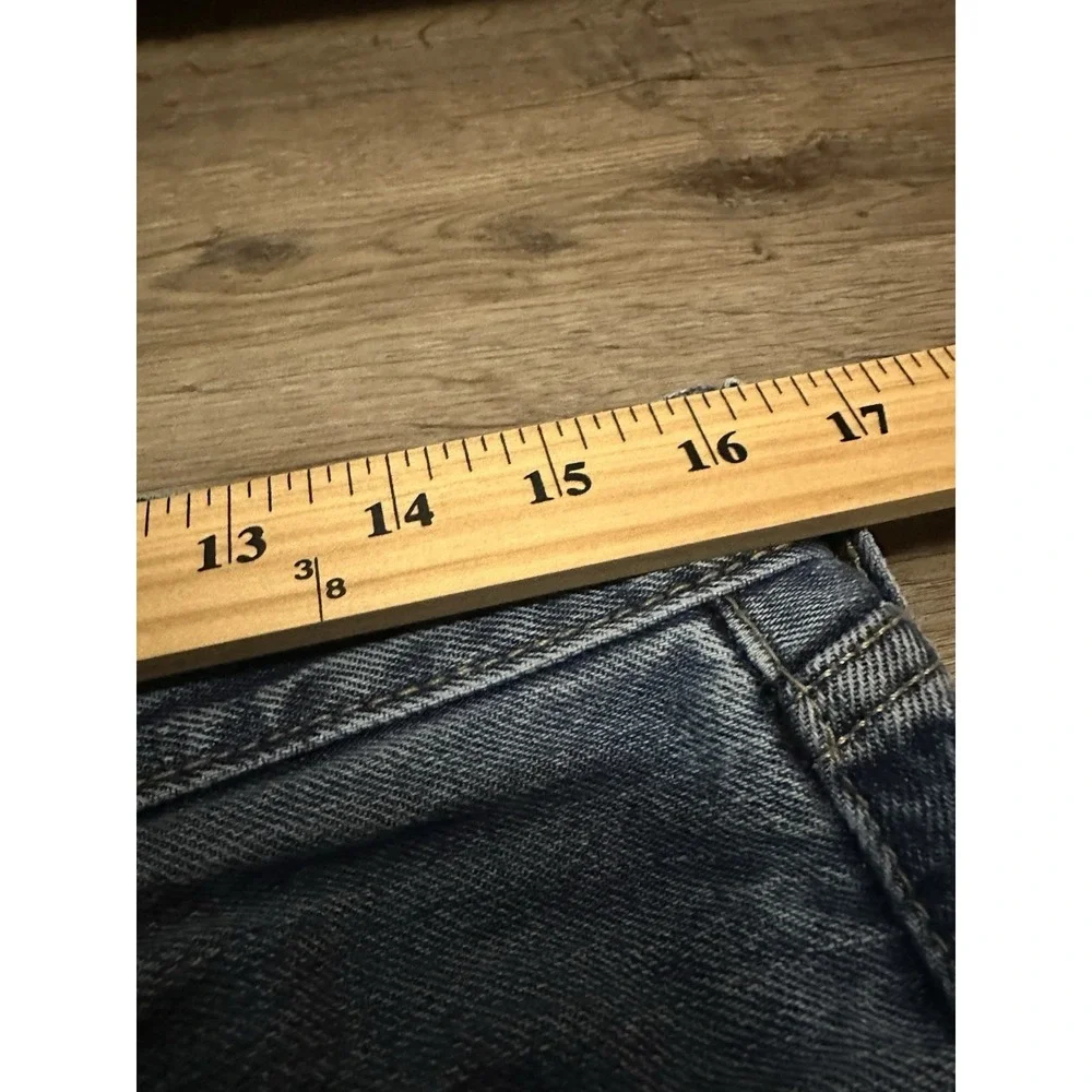 Levis 505 Jeans‎ Mens 32x32 Blue Regular Straight Mid Rise Medium Wash